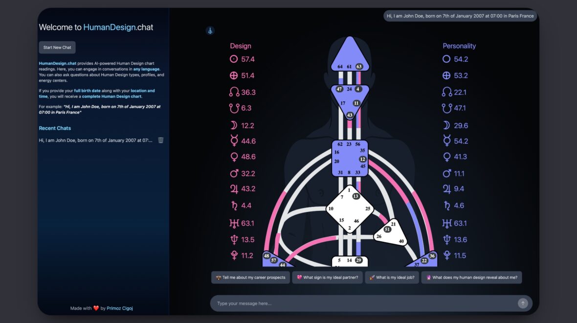 What If Your Body Came with a Manual? Meet Your AI-Powered Human Design Chart