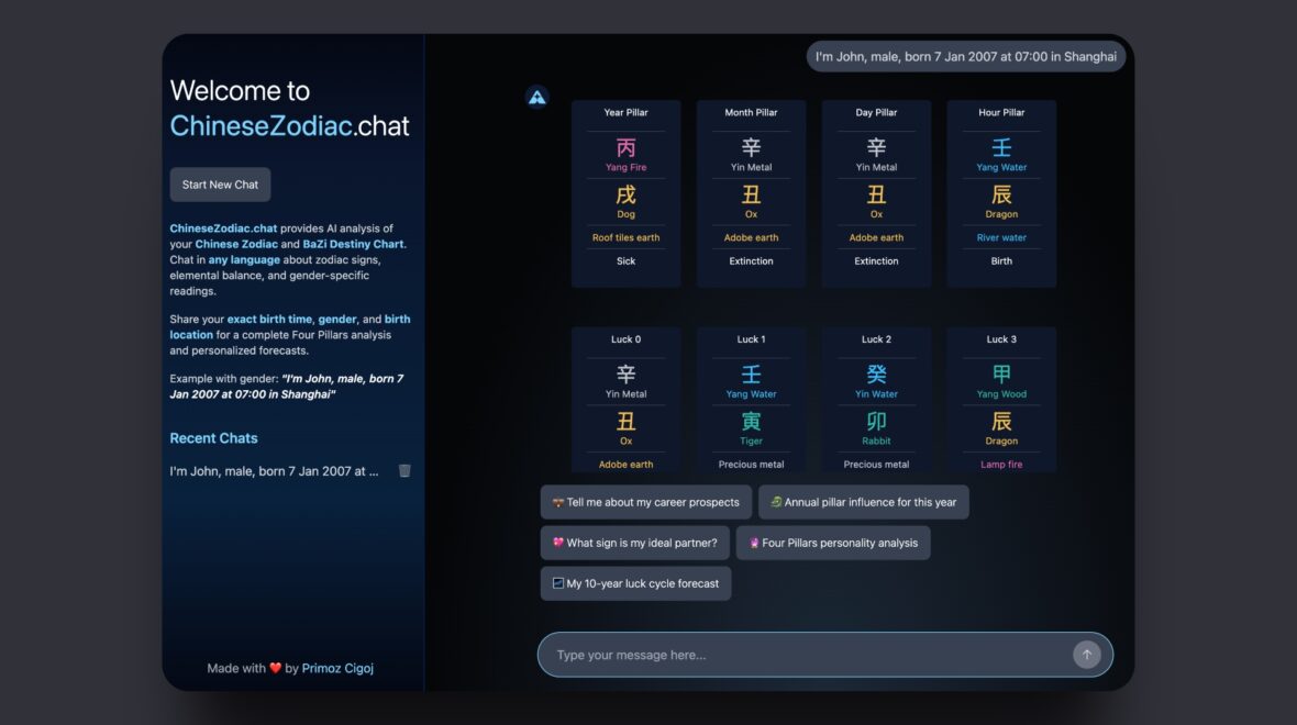 What If Your Destiny Was Written in Code? Meet Your AI-Powered BaZi Blueprint